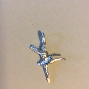 Sterling Silver Ballerina Pendant 925